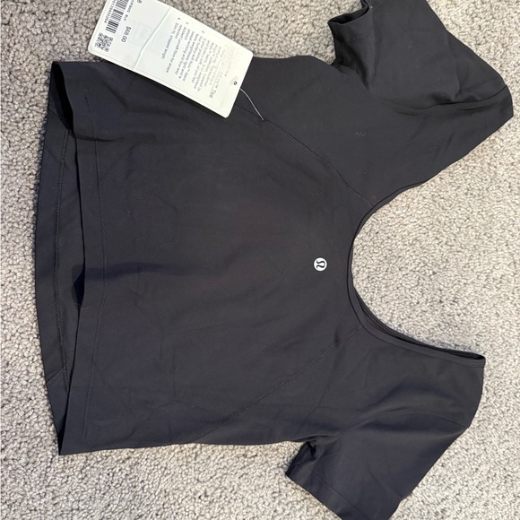 lululemon athletica Tops - Lululemon Bran new with tags  Black Short Sleeve Scoop Neck Performance Tee